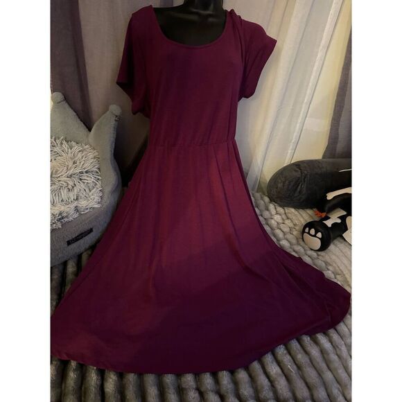 Torrid sz 2 rayon slub mini jersey tie front skater Dress - Picture 6 of 7